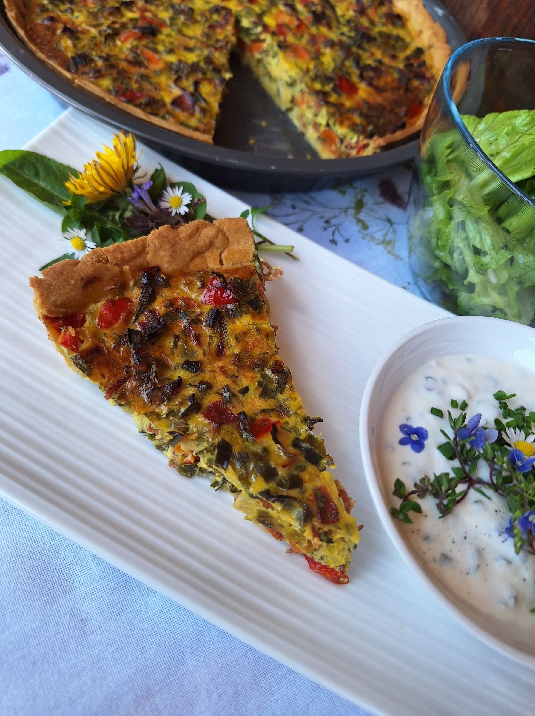 Quiche mit Wurst