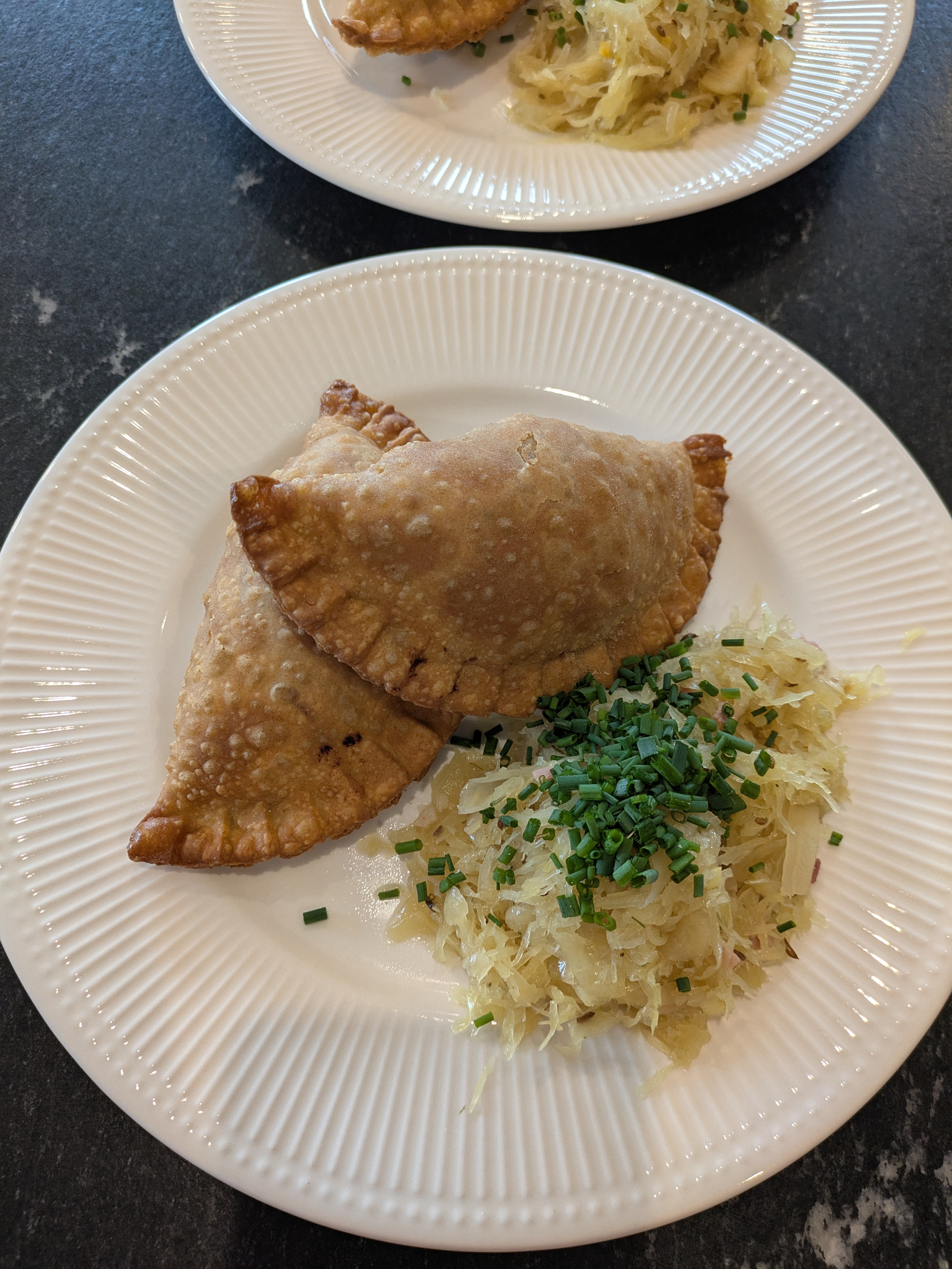mit Erdäpfel