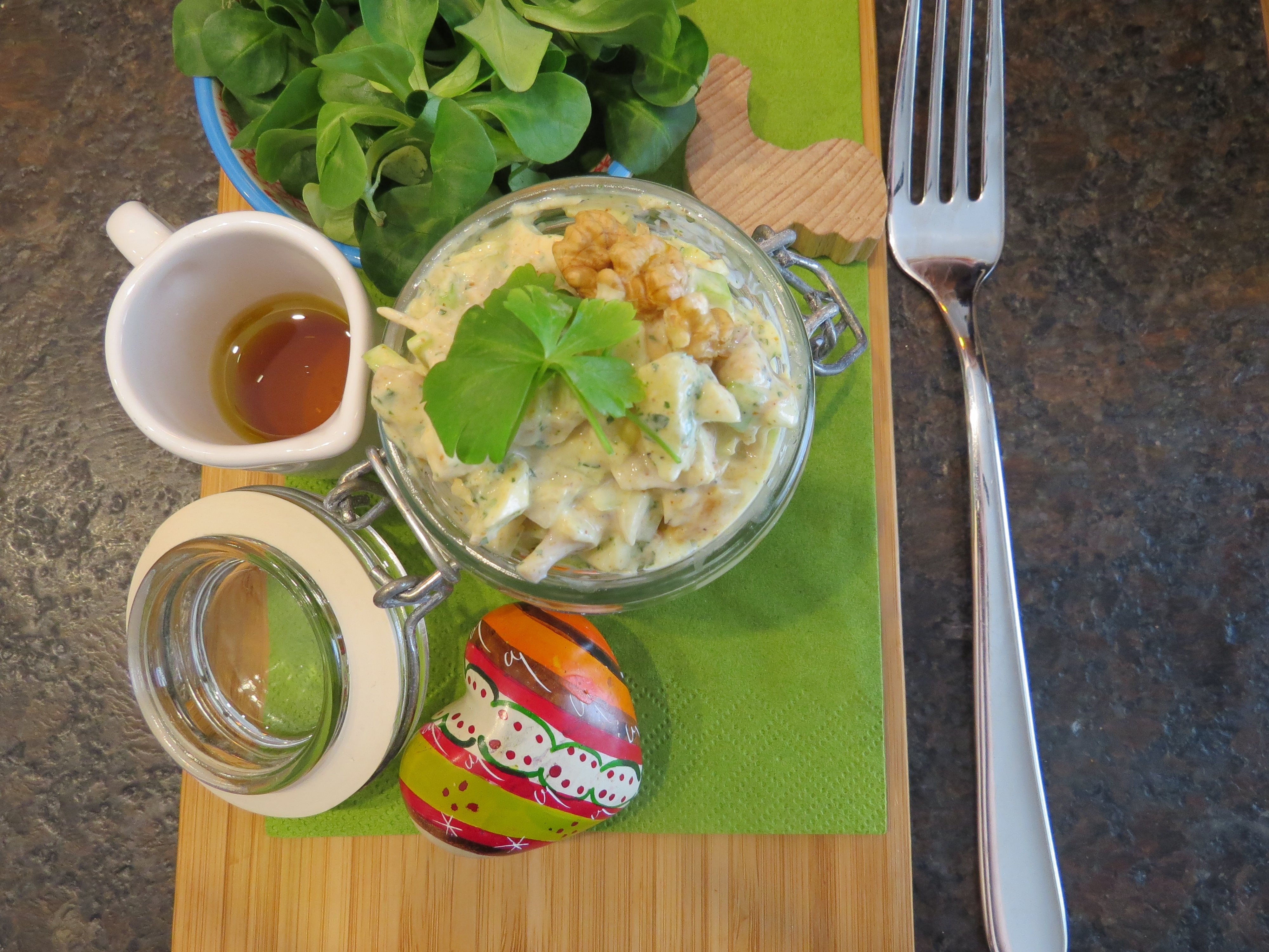 Salat mit Huhn