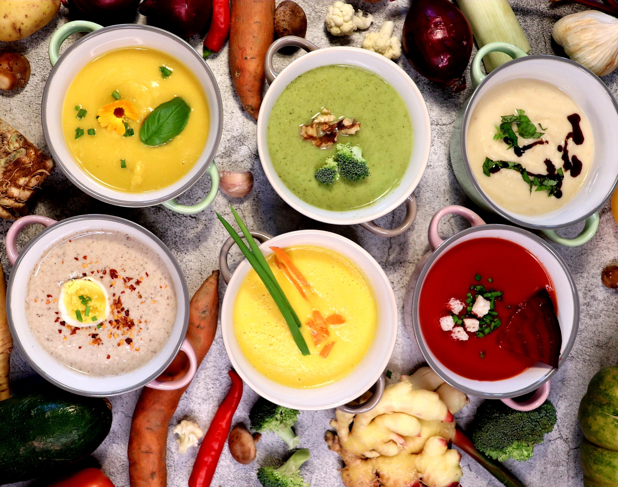 Suppe mit Gemüse