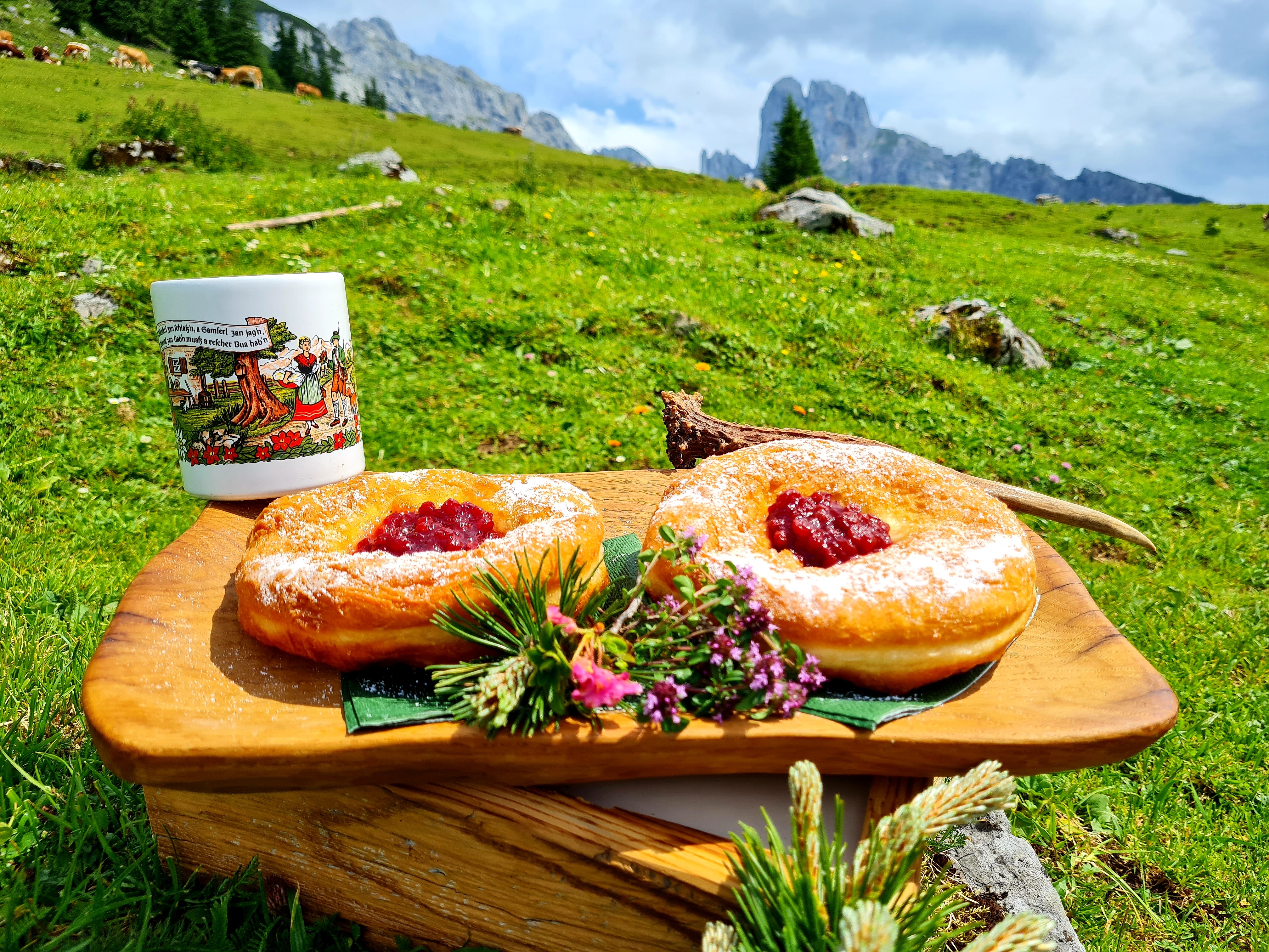 Krapfen mit Grantmarmelade