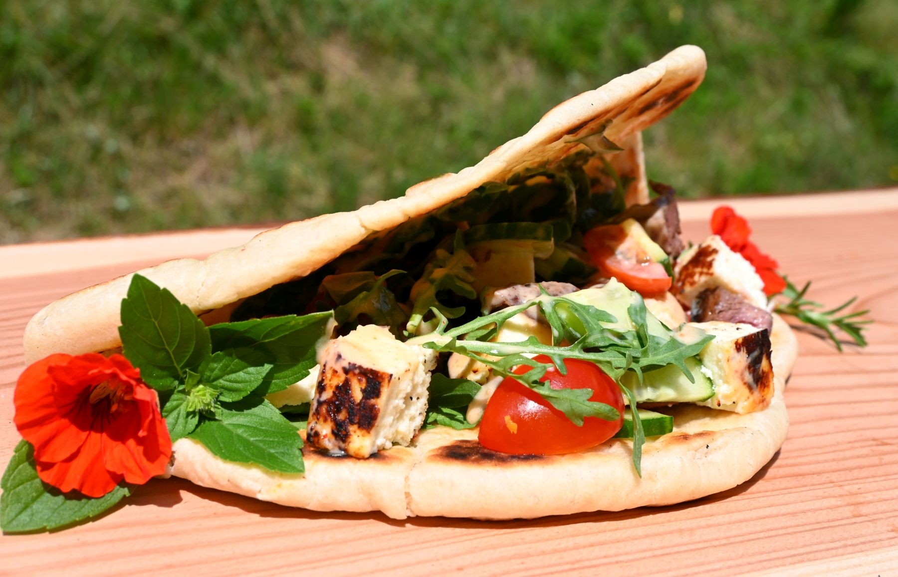 Fladenbrot mit Käse