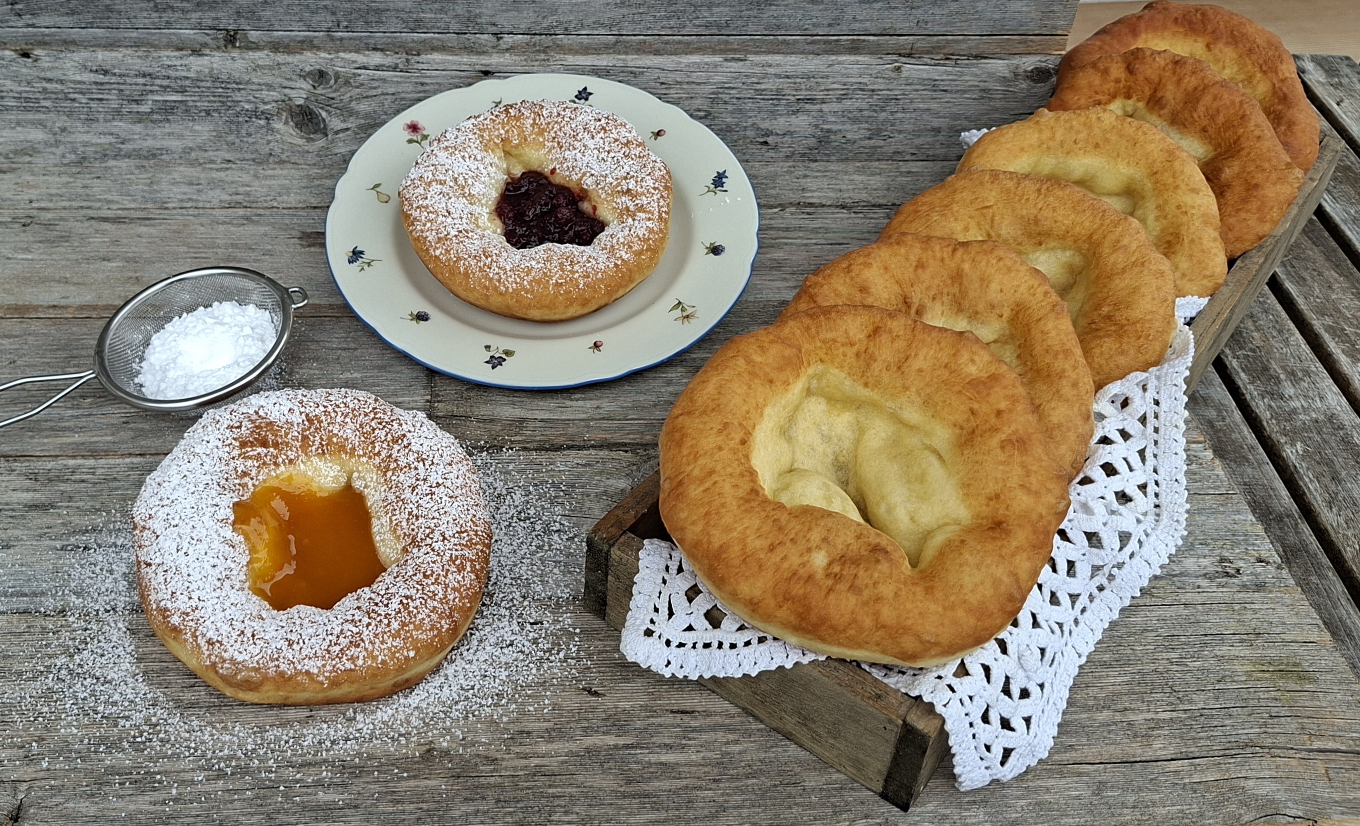 Krapfen mit Sauerkraut